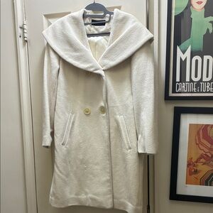 Elegant Women's White Coat